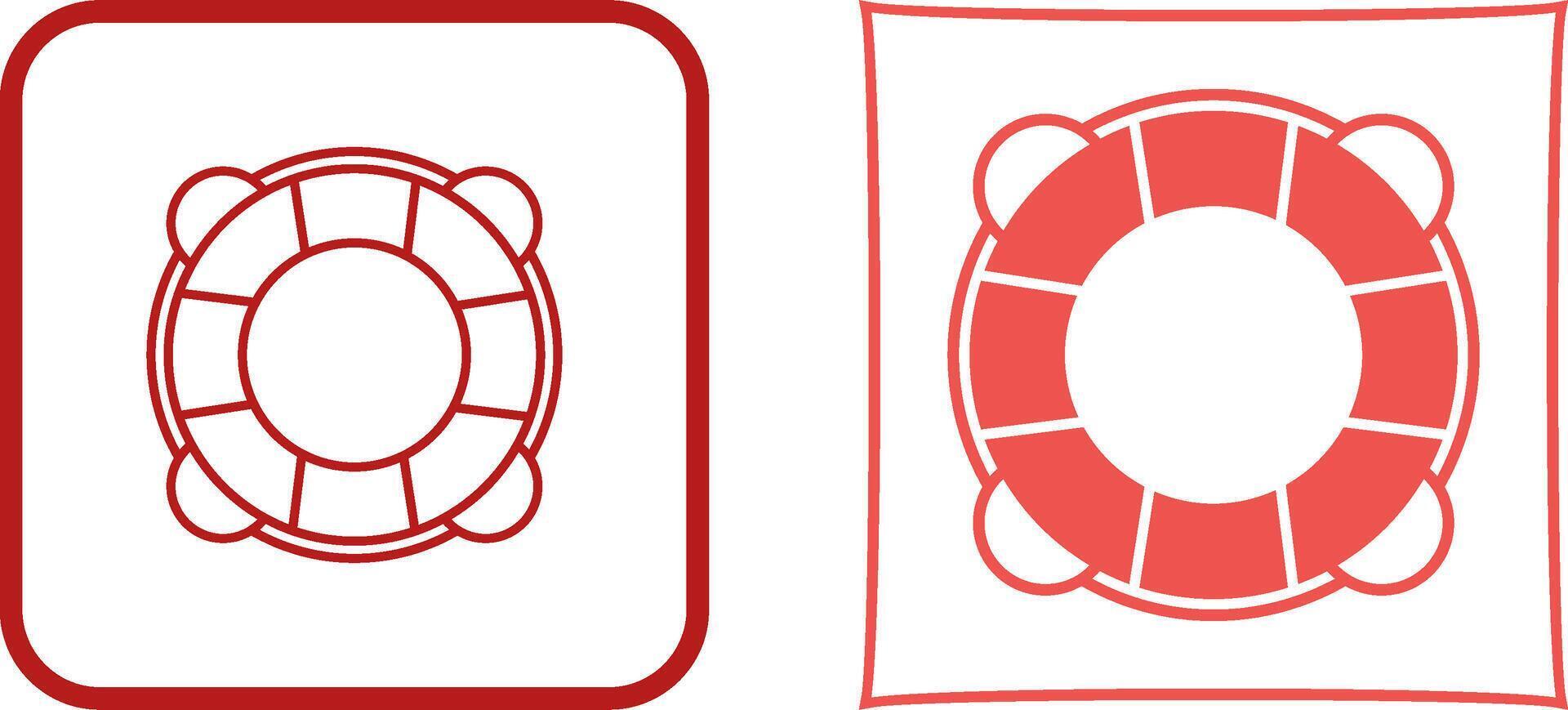 Life Preserver Icon Design vector