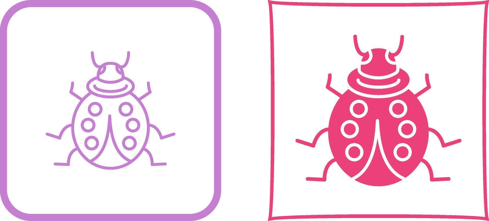 Ladybug Icon Design vector