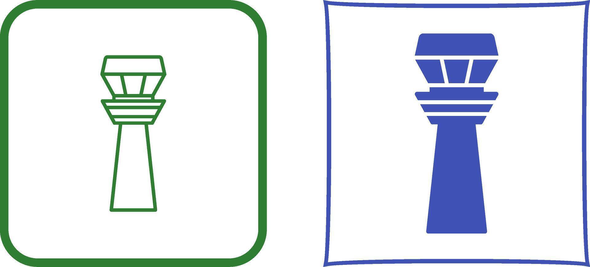 Control Tower Icon Design vector