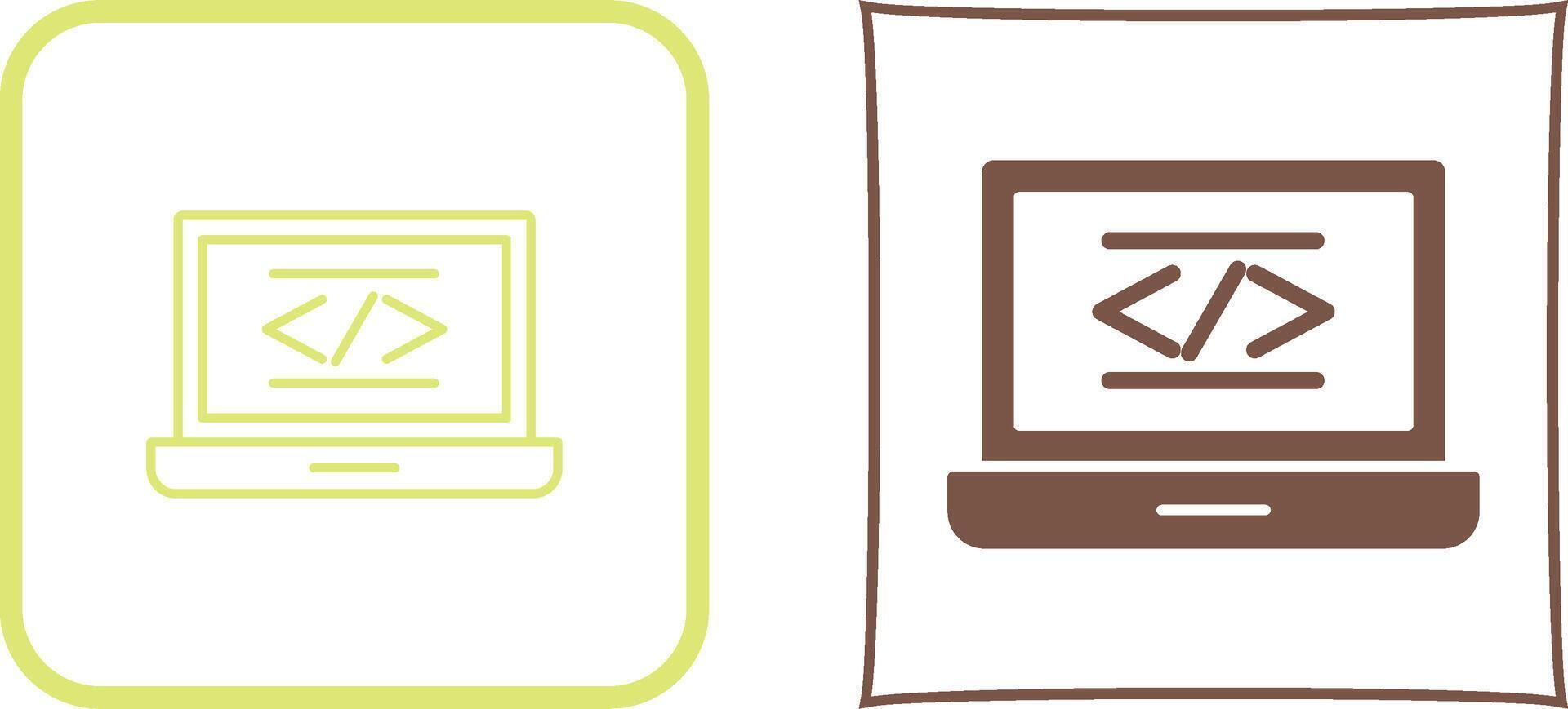 Coding Icon Design vector