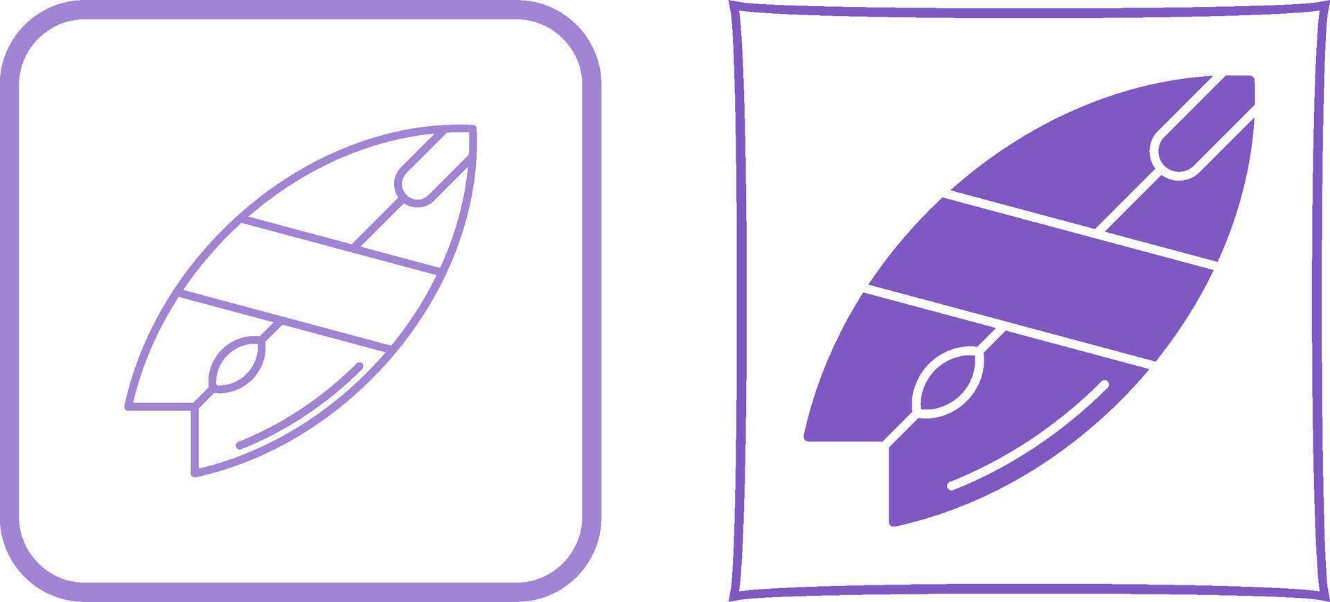 Surfboard Icon Design vector