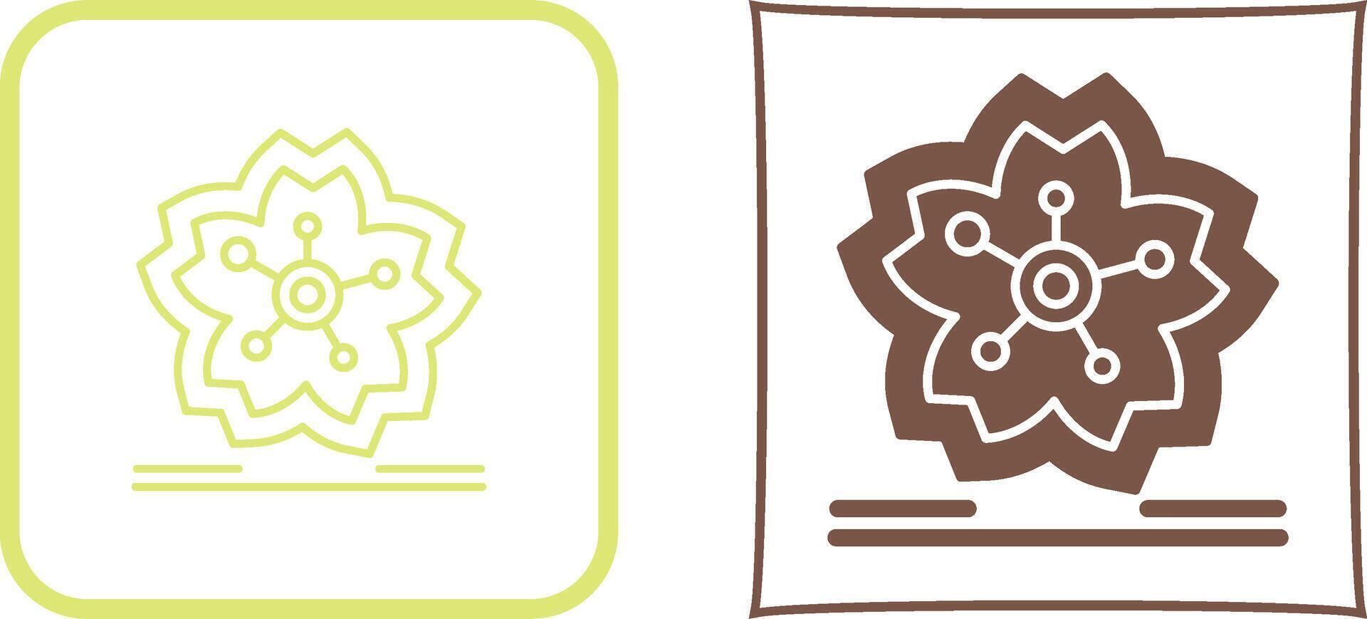 Cherry Blossom Icon Design vector