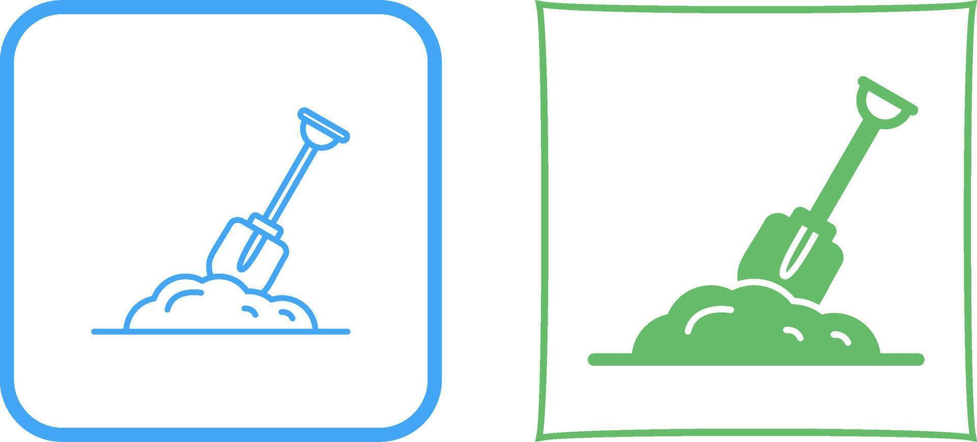 Digging Icon Design vector