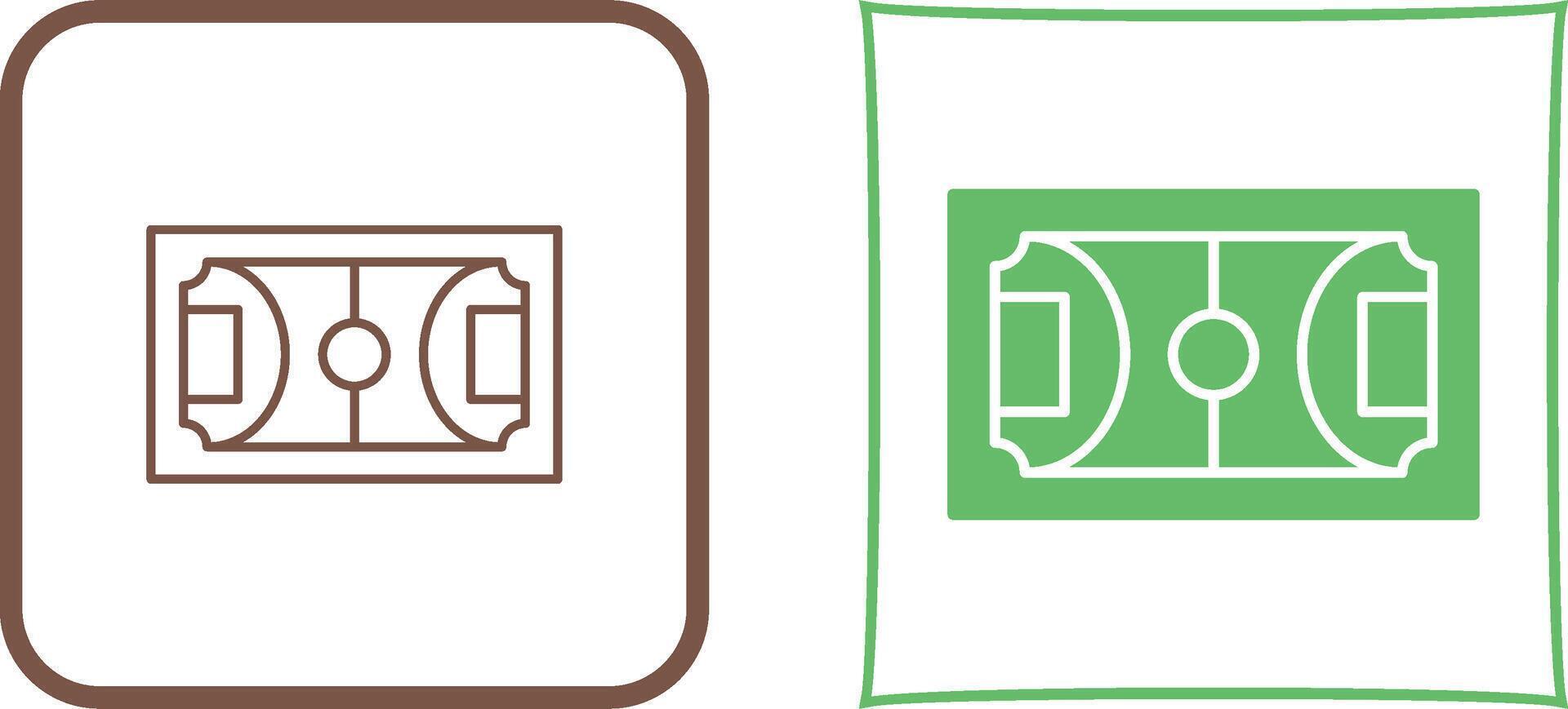 Football Field Icon Design vector