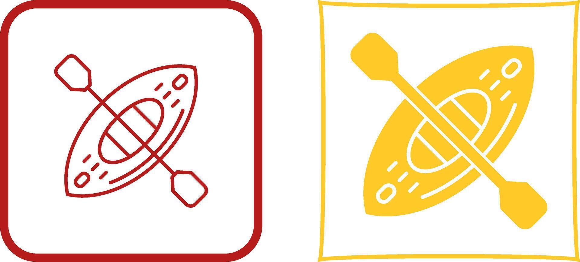 Kayak Icon Design vector