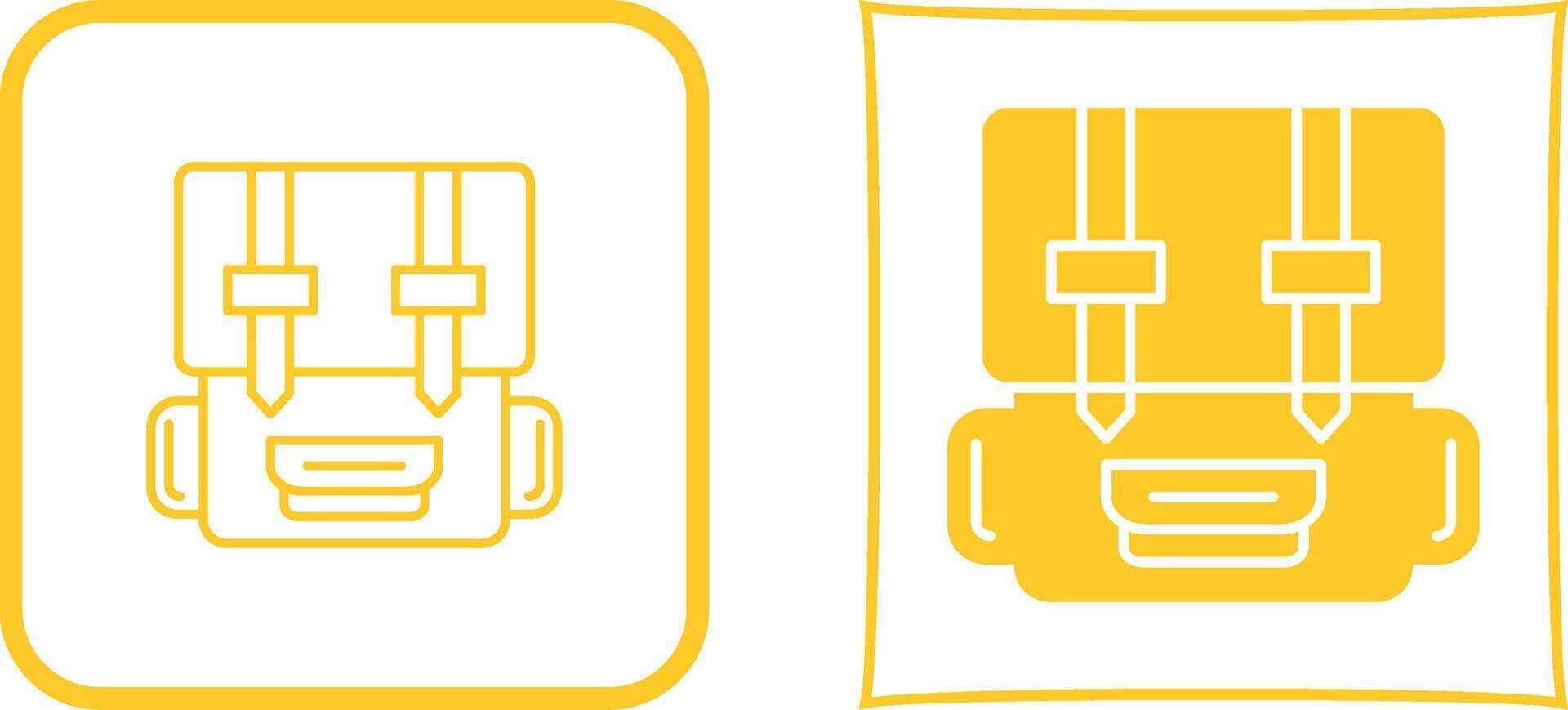 Backpack Icon Design vector