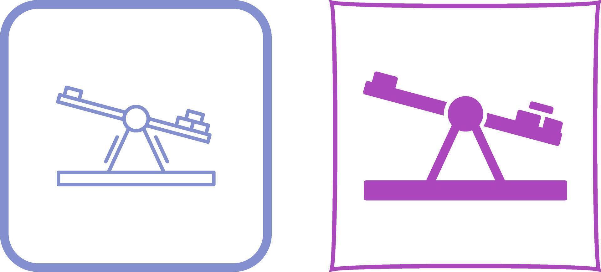 Seesaw Icon Design vector