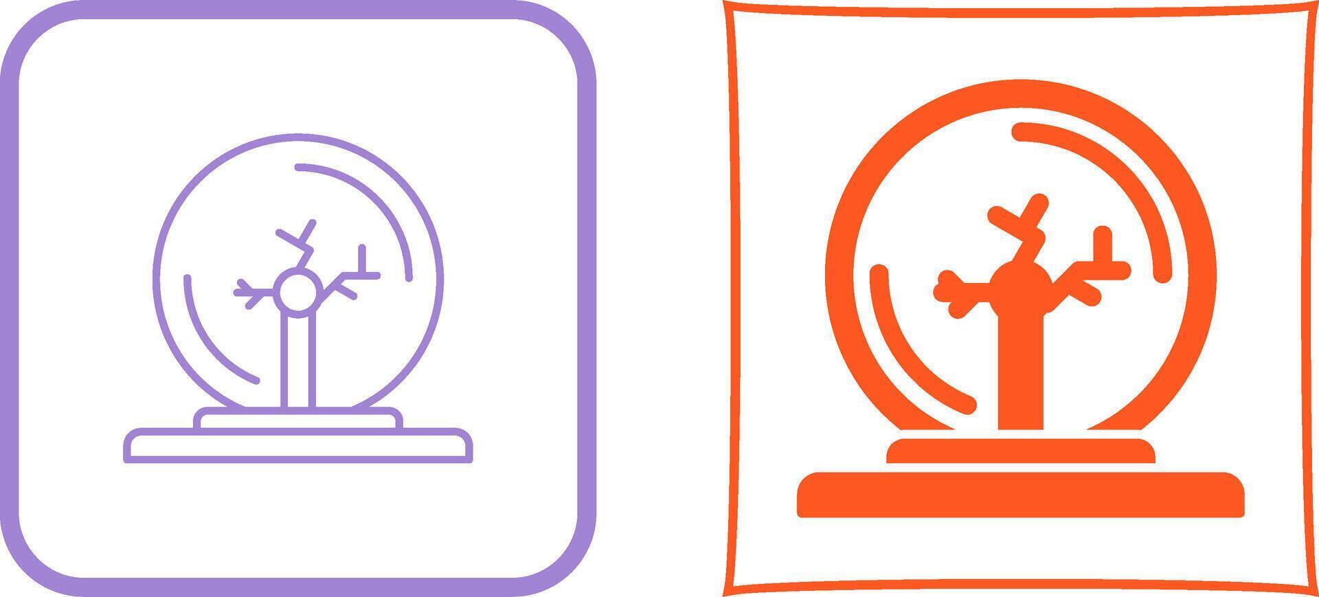 Plasma Ball Icon Design vector