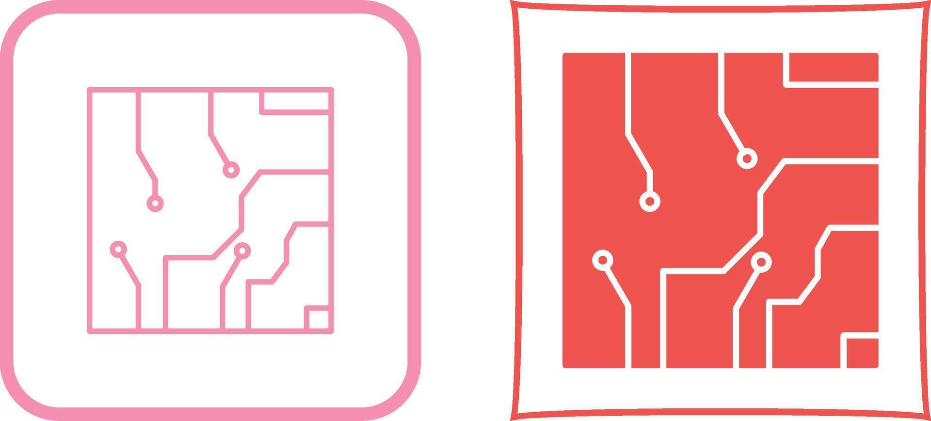 Electrical circuit Icon Design vector