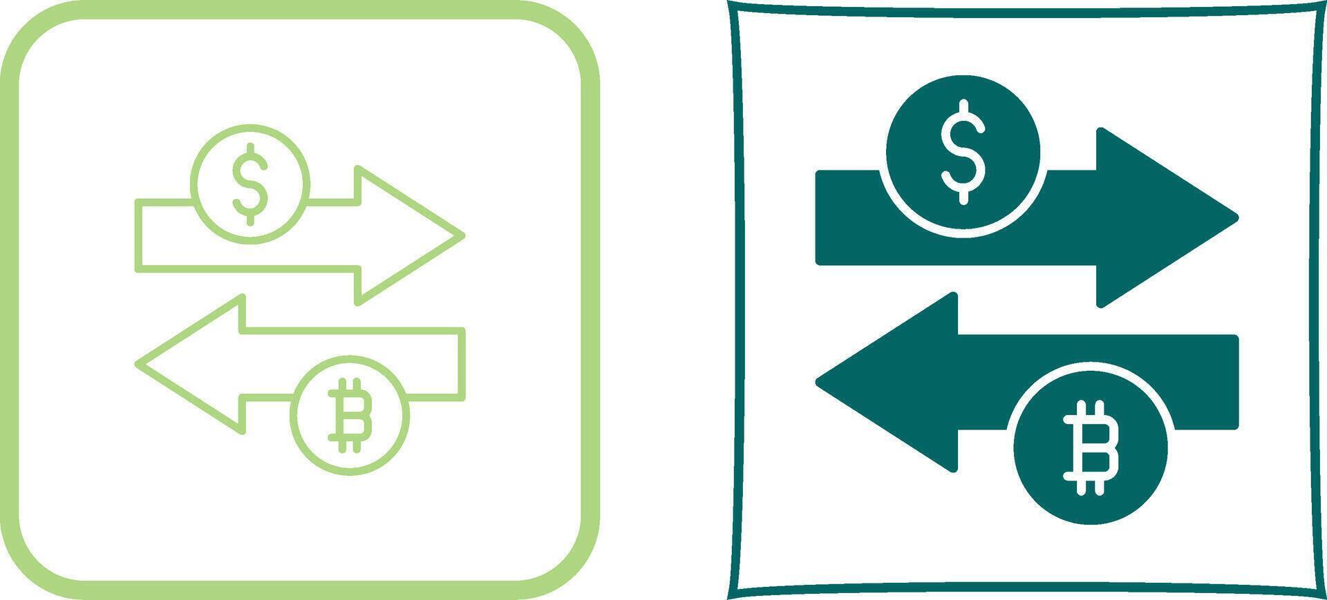 Money Exchange Icon Design vector