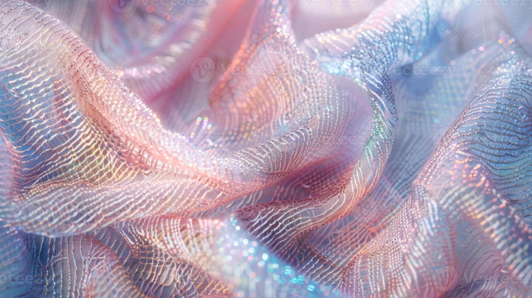 Closeup shot of a knit shawl made with soft and delicate designer yarns perfect for a formal occasion photo