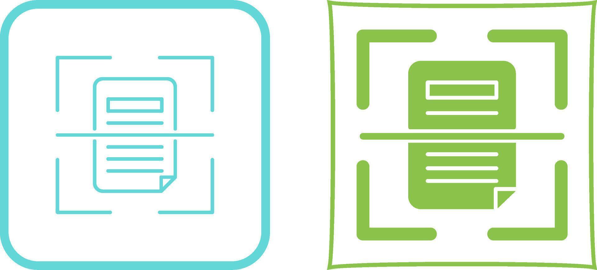 Scan Icon Design vector