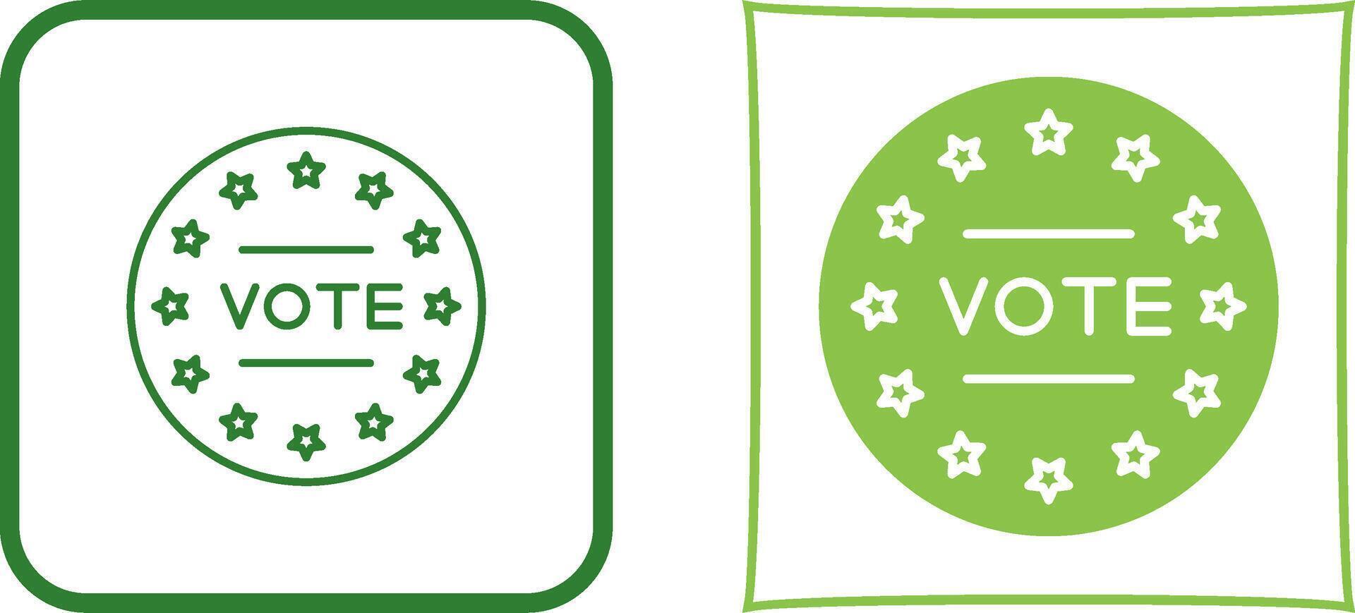 Vote Icon Design vector
