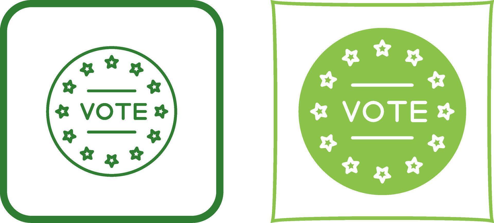 diseño de icono de voto vector