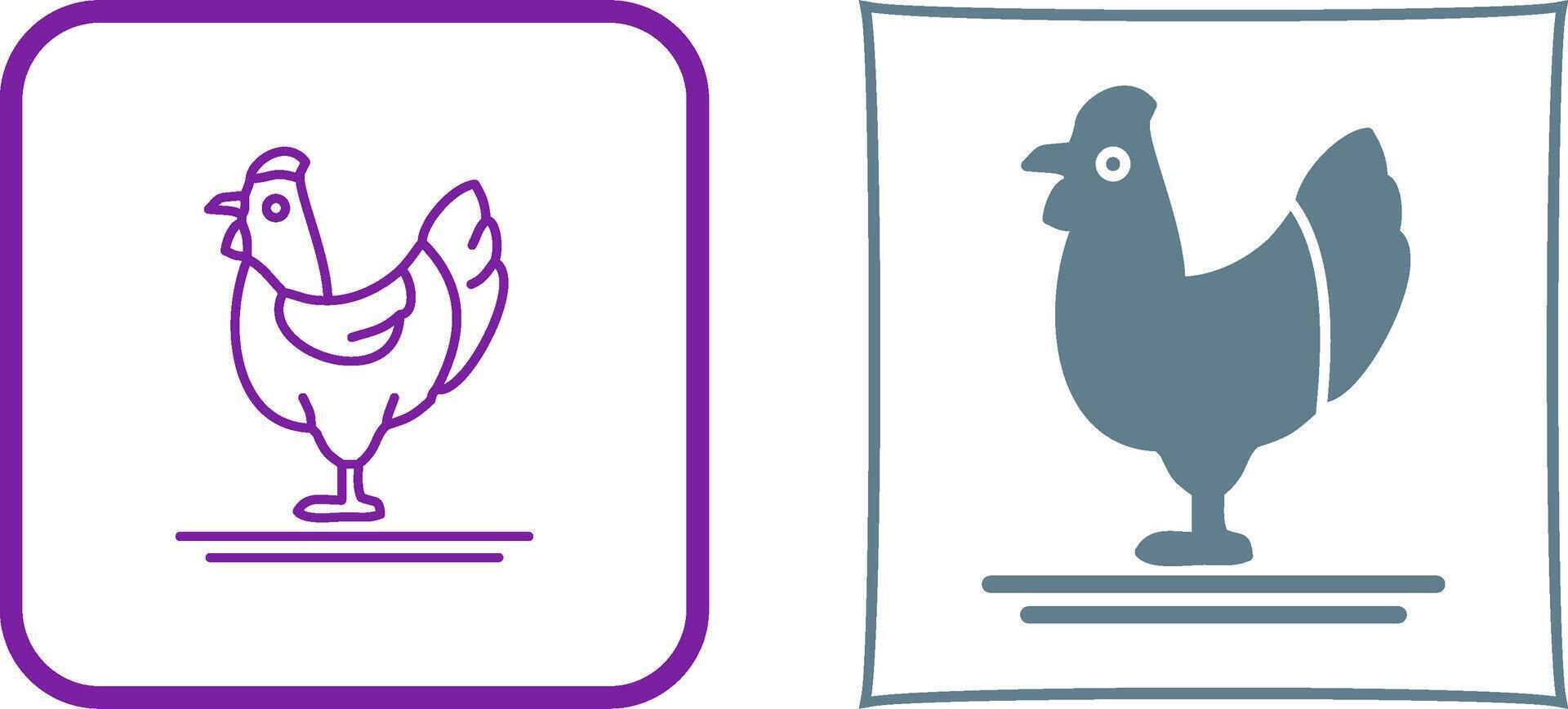 Poultry Icon Design vector