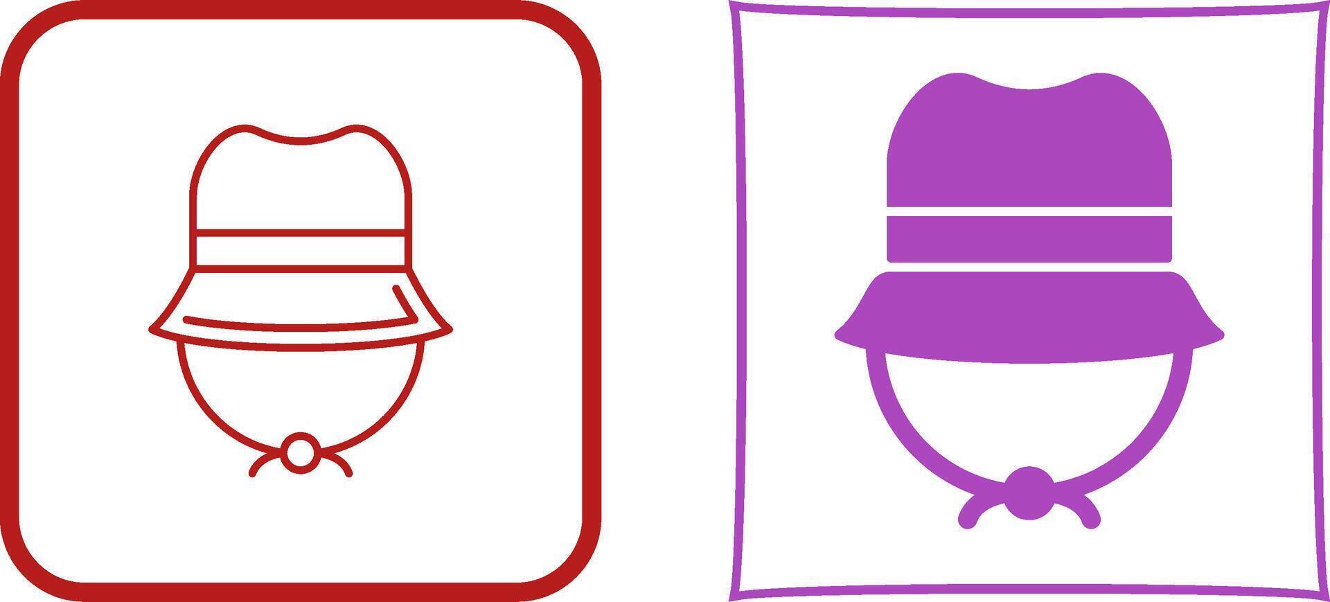 Camping Hat Icon Design vector