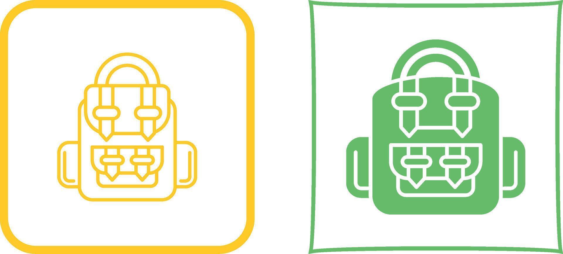 Backpack Icon Design vector