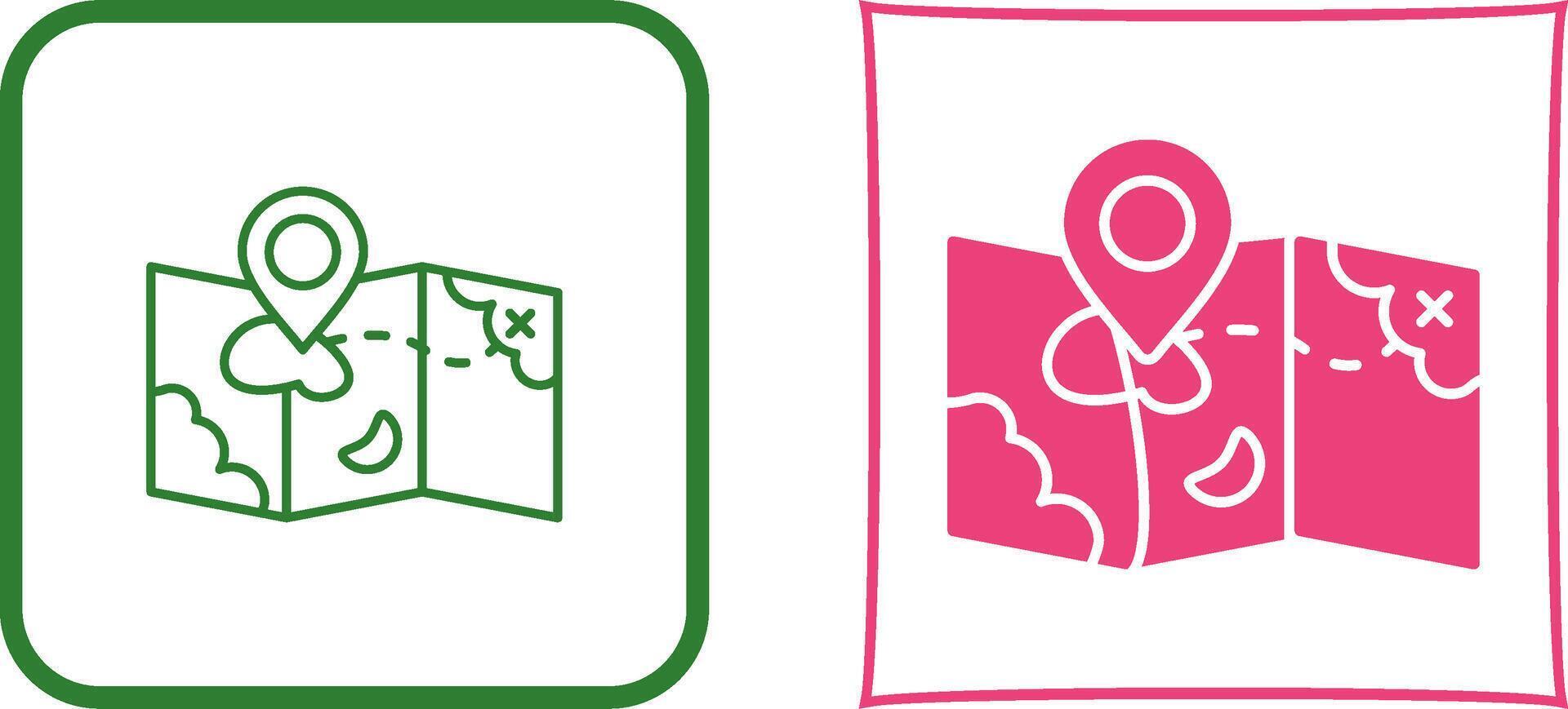Map Icon Design vector