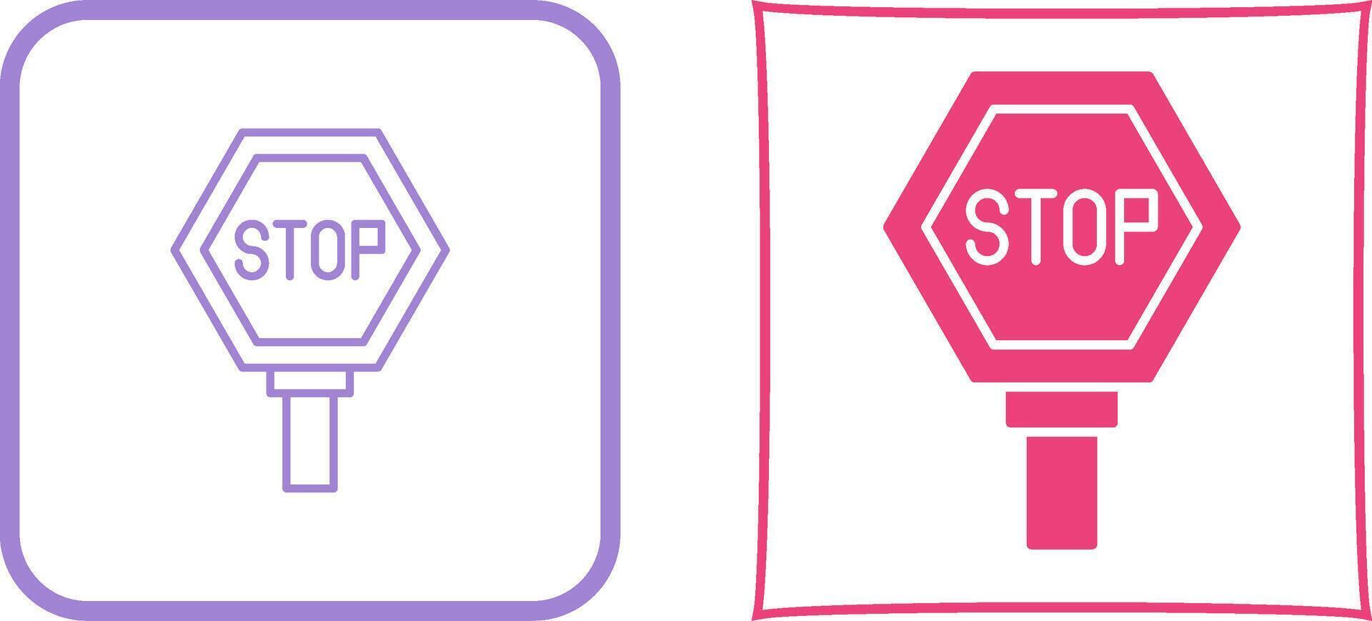 Stop Sign Icon Design vector