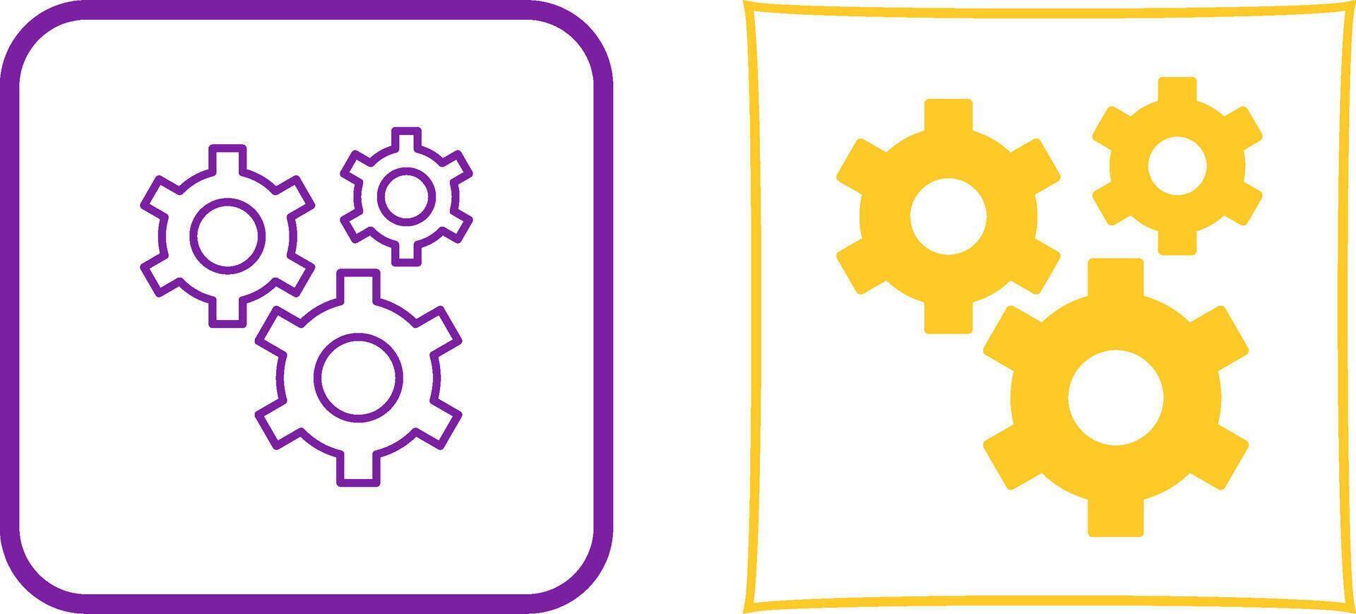 Gears Icon Design vector