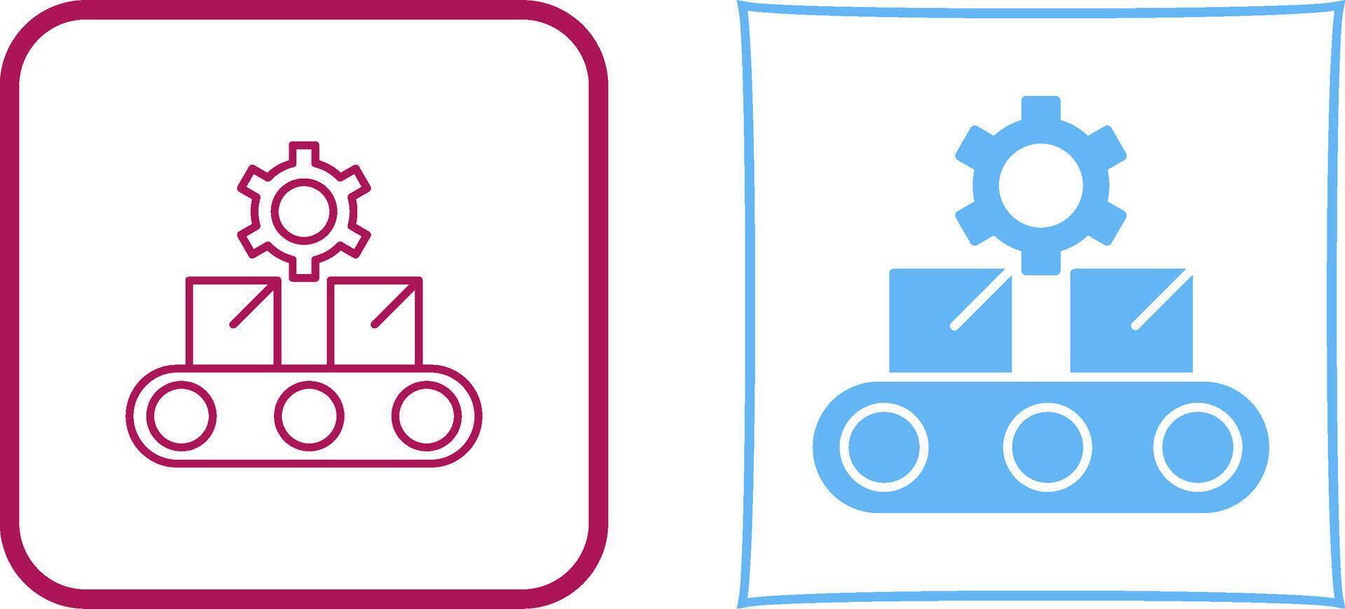 Conveyor Belt Icon Design vector