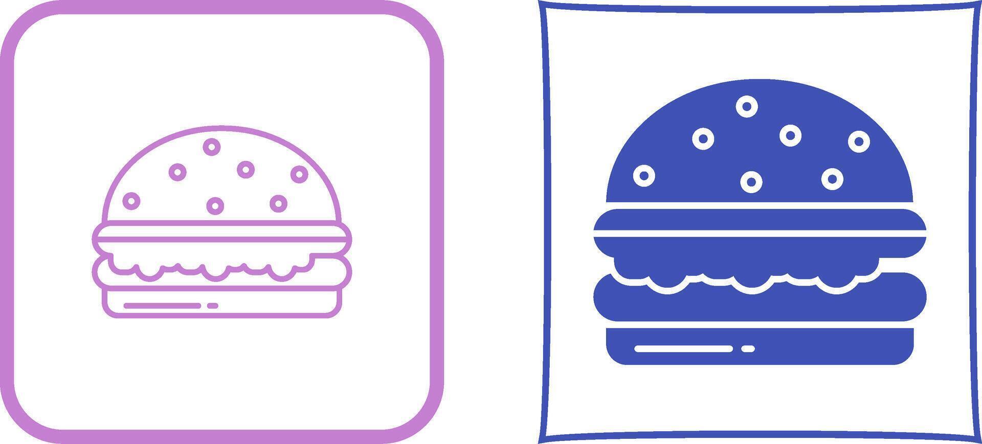 Burger Icon Design vector