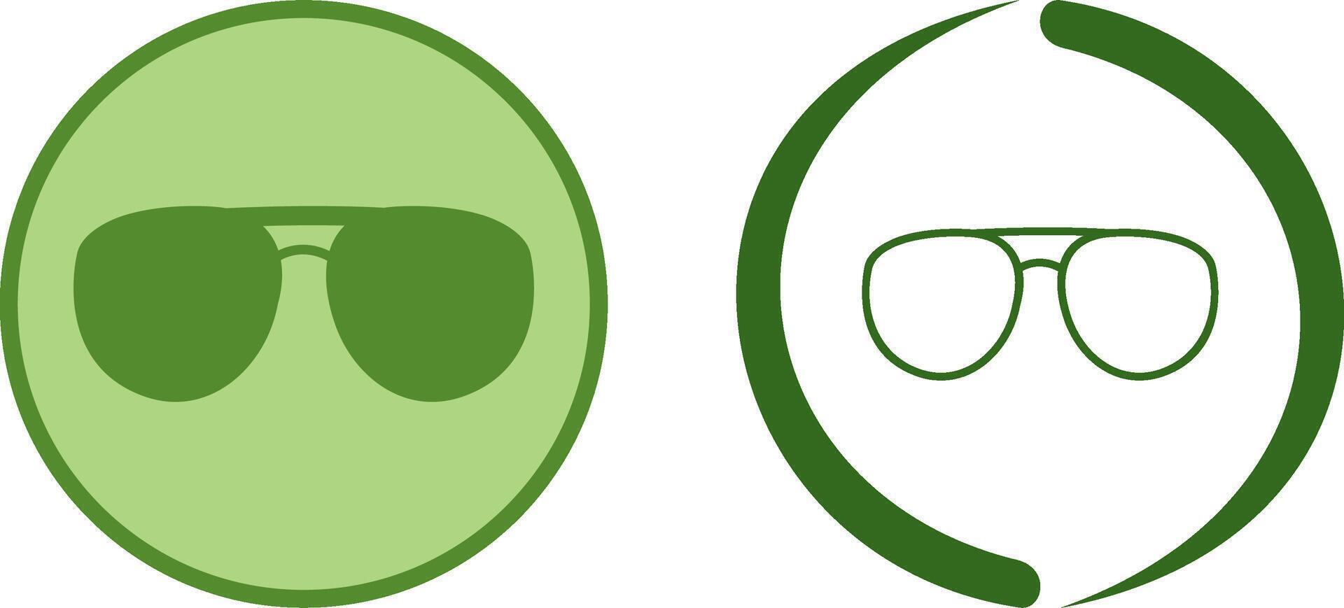 Unique Glasses Icon Design vector