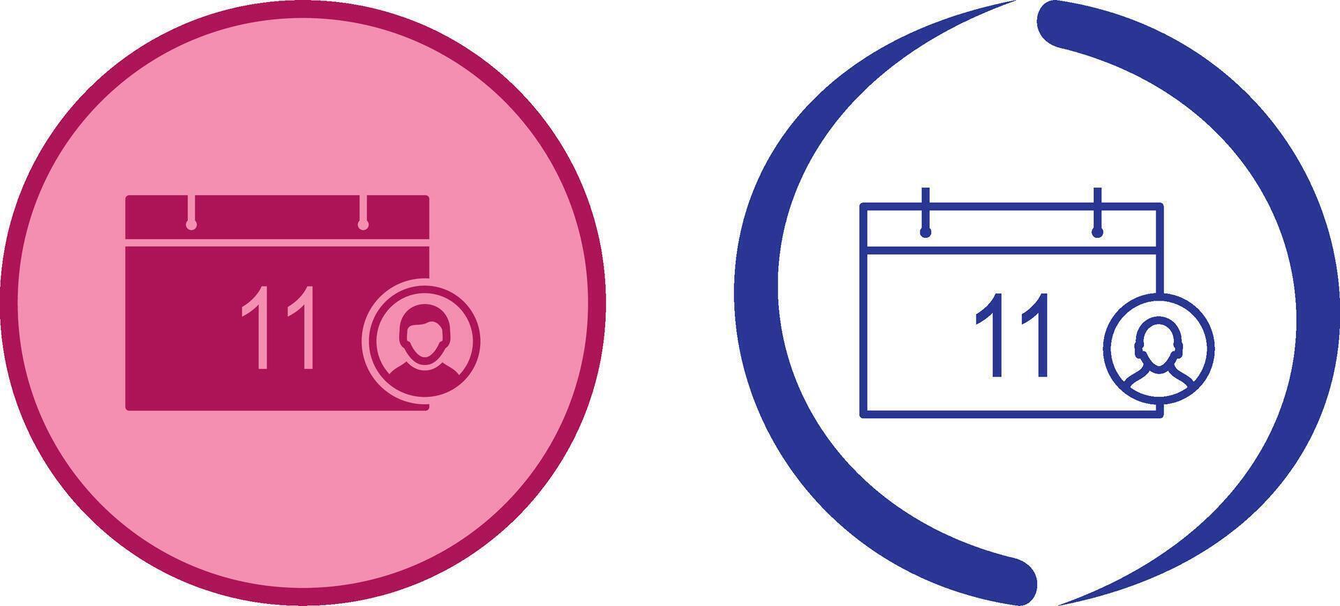 Unique Event Management Icon Design vector
