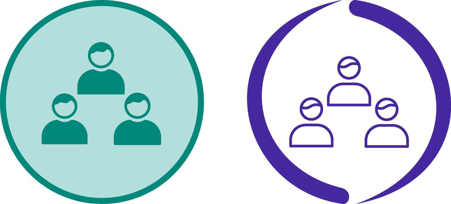 Team Members Icon Design vector