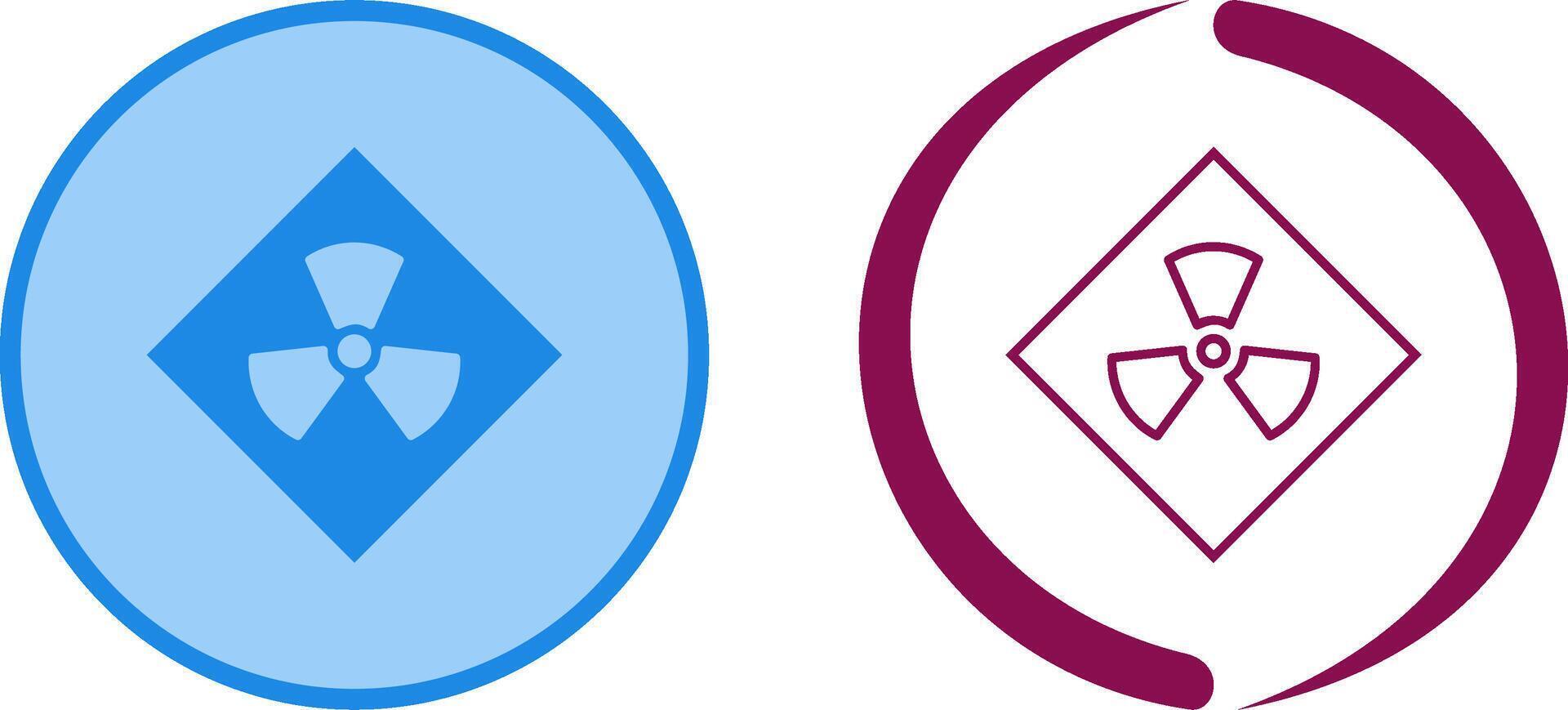 Radiation Icon Design vector