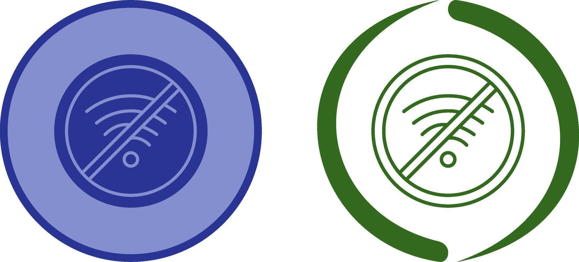 No Wifi Icon Design vector