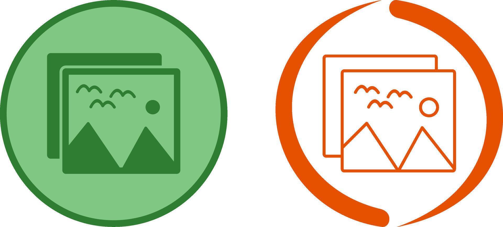 Pictures Icon Design vector
