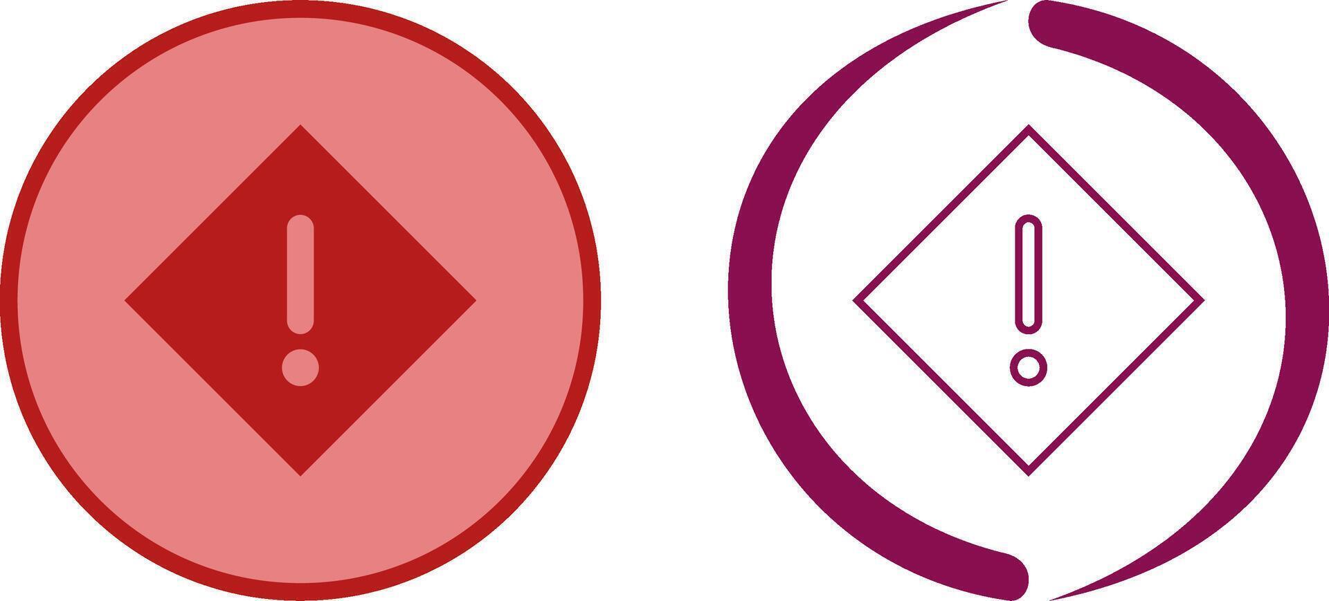 Warning Icon Design vector