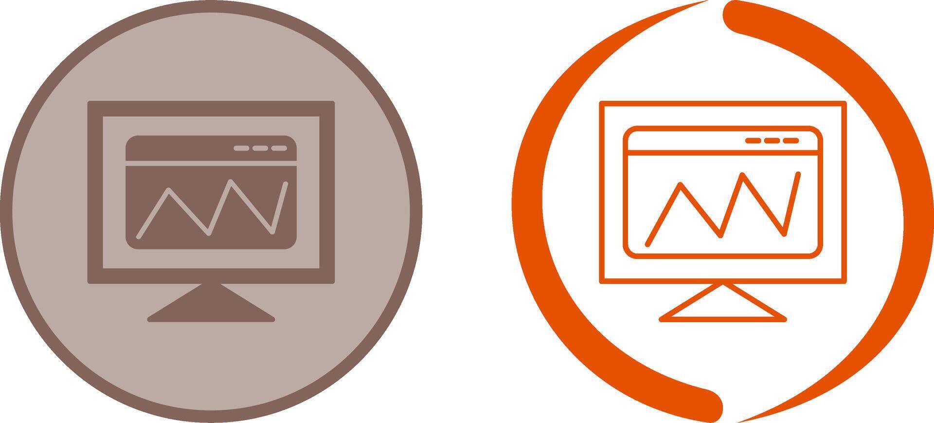 Web Analysis Icon Design vector