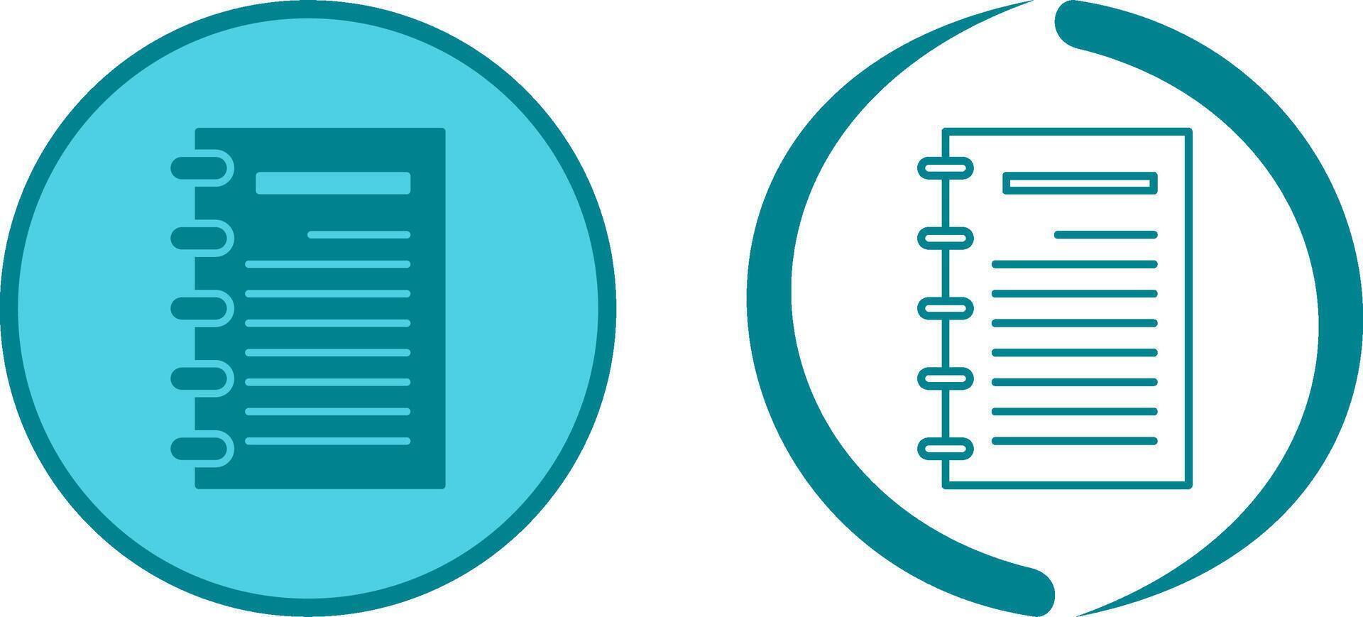 Notepad Icon Design vector