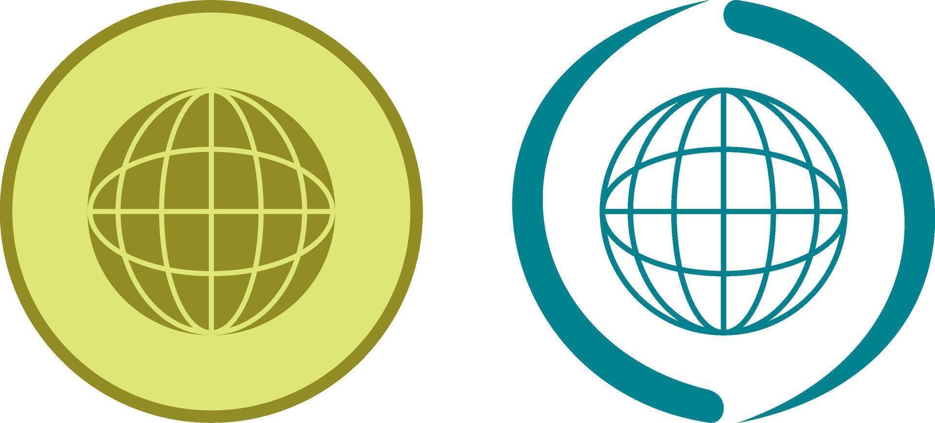 Globe Icon Design vector
