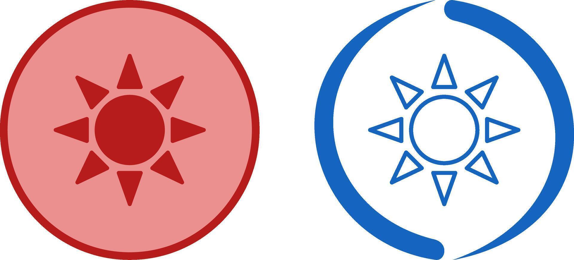 UV Radiation Icon Design vector