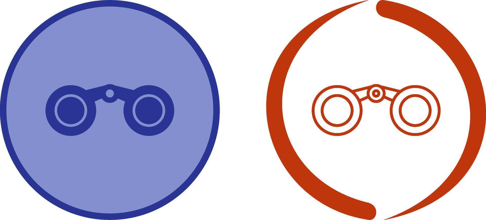 Binoculars Icon Design vector