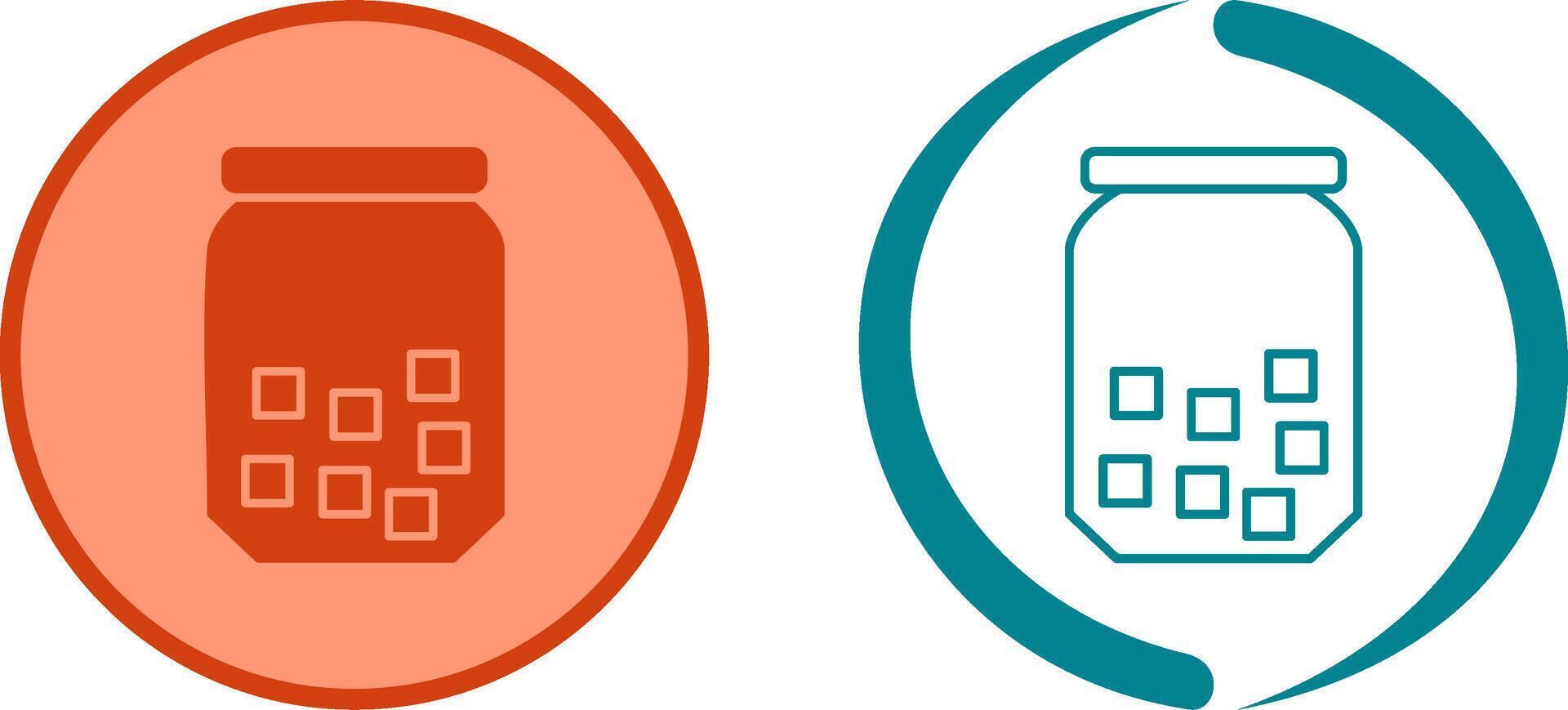 Sugar Bottle Icon Design vector