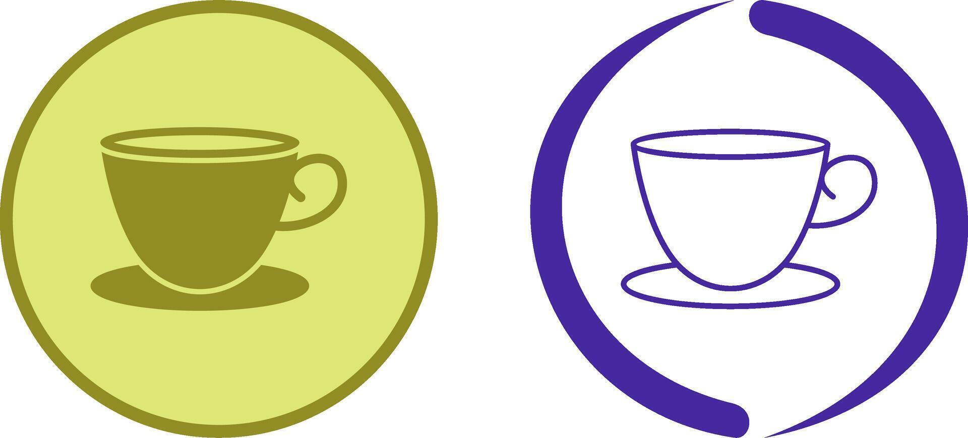 Tea Cup Icon Design vector