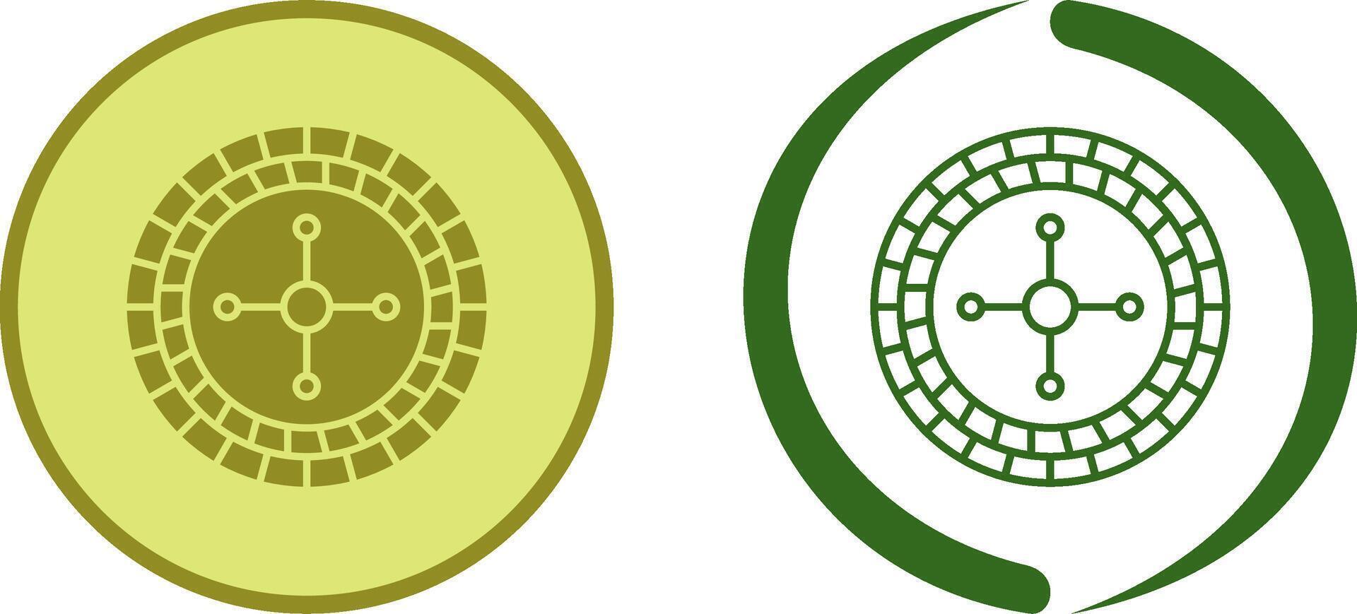 Roulette Icon Design vector