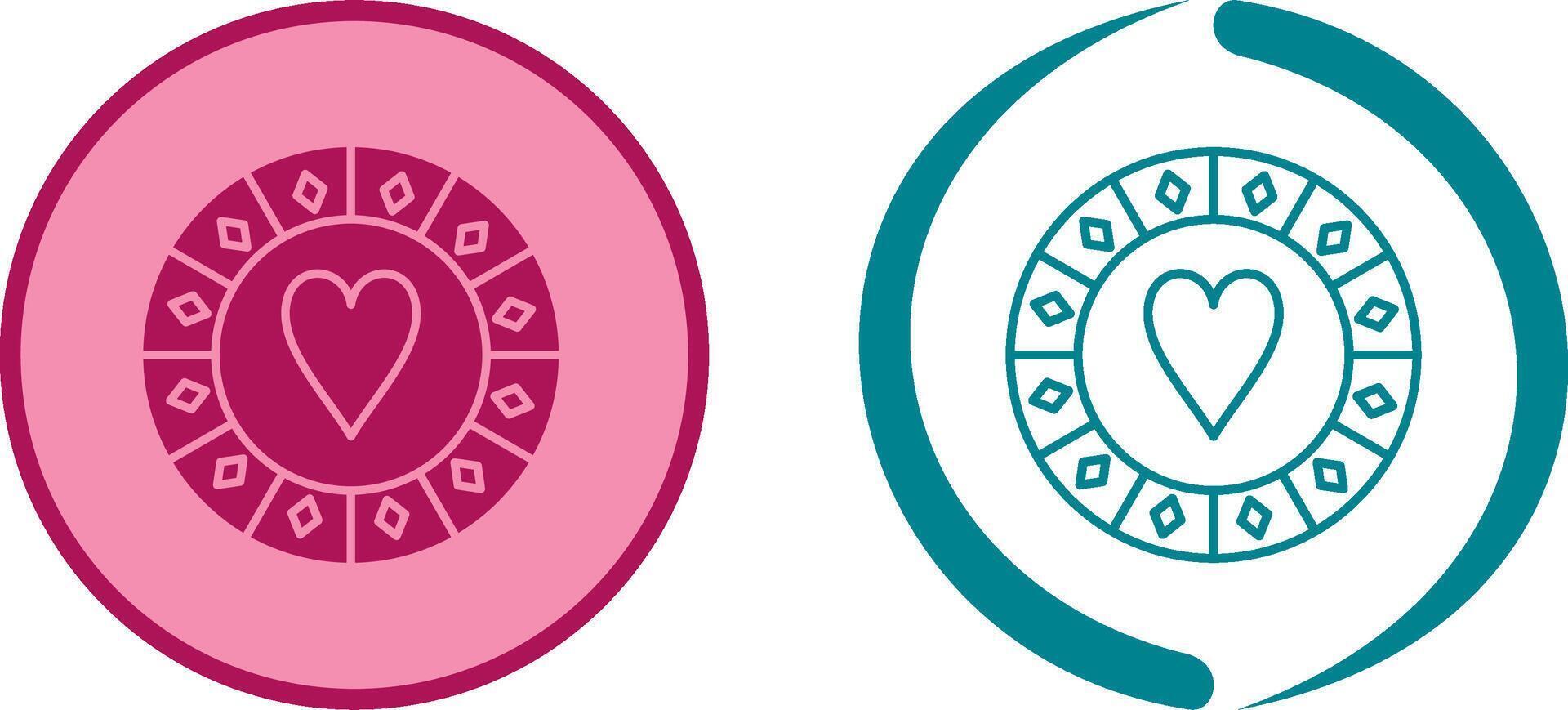 Casino Chips Icon Design vector