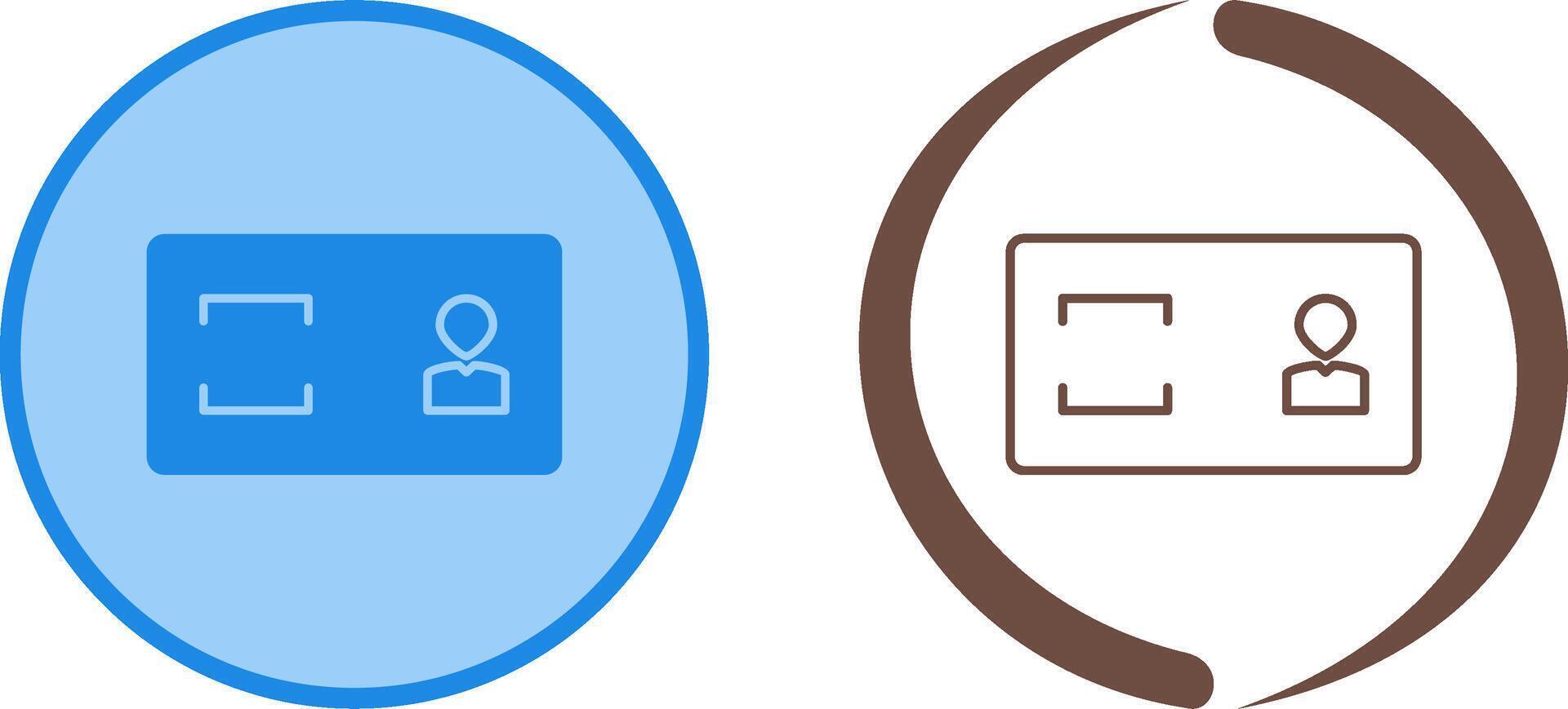 Unique Membership Card Icon Design vector