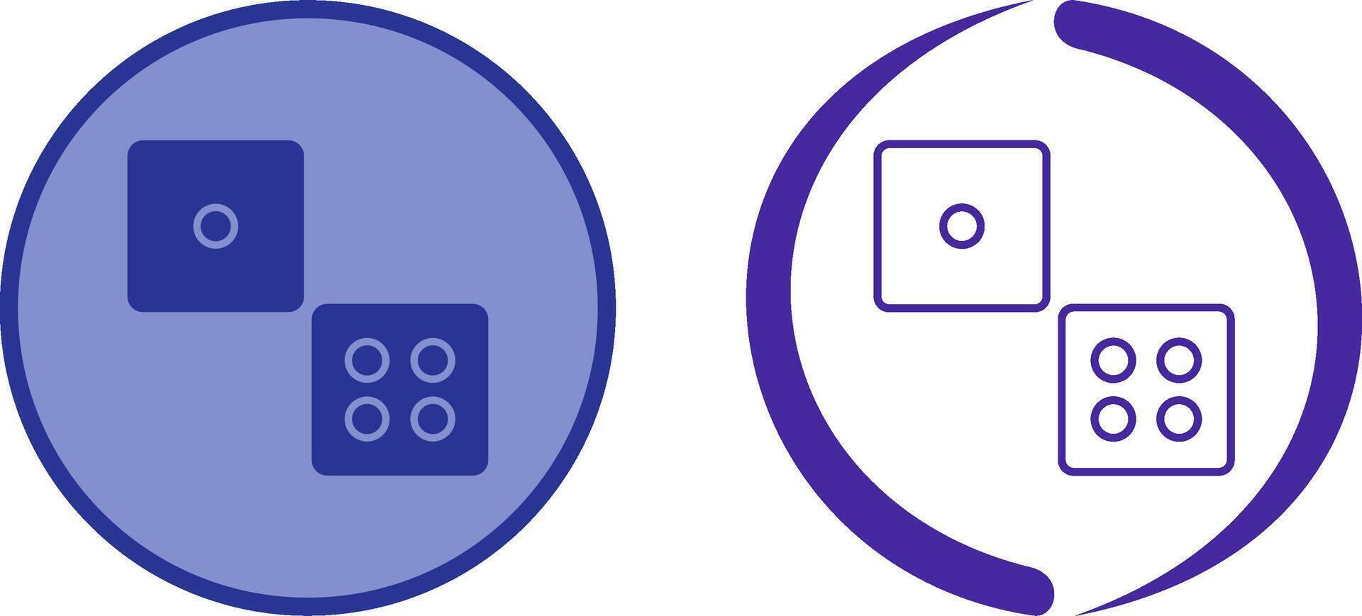Dice Icon Design vector