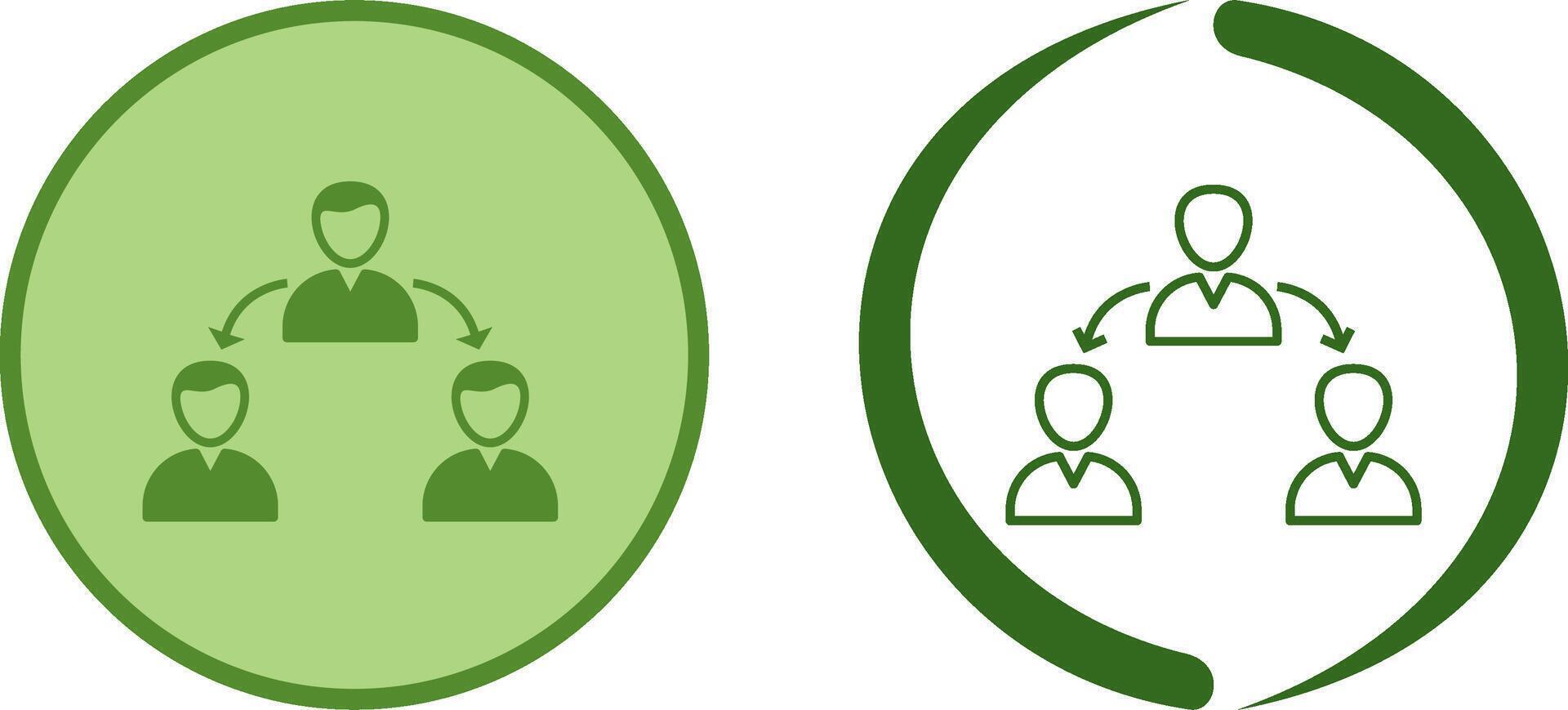 Unique Connected Users Icon Design vector