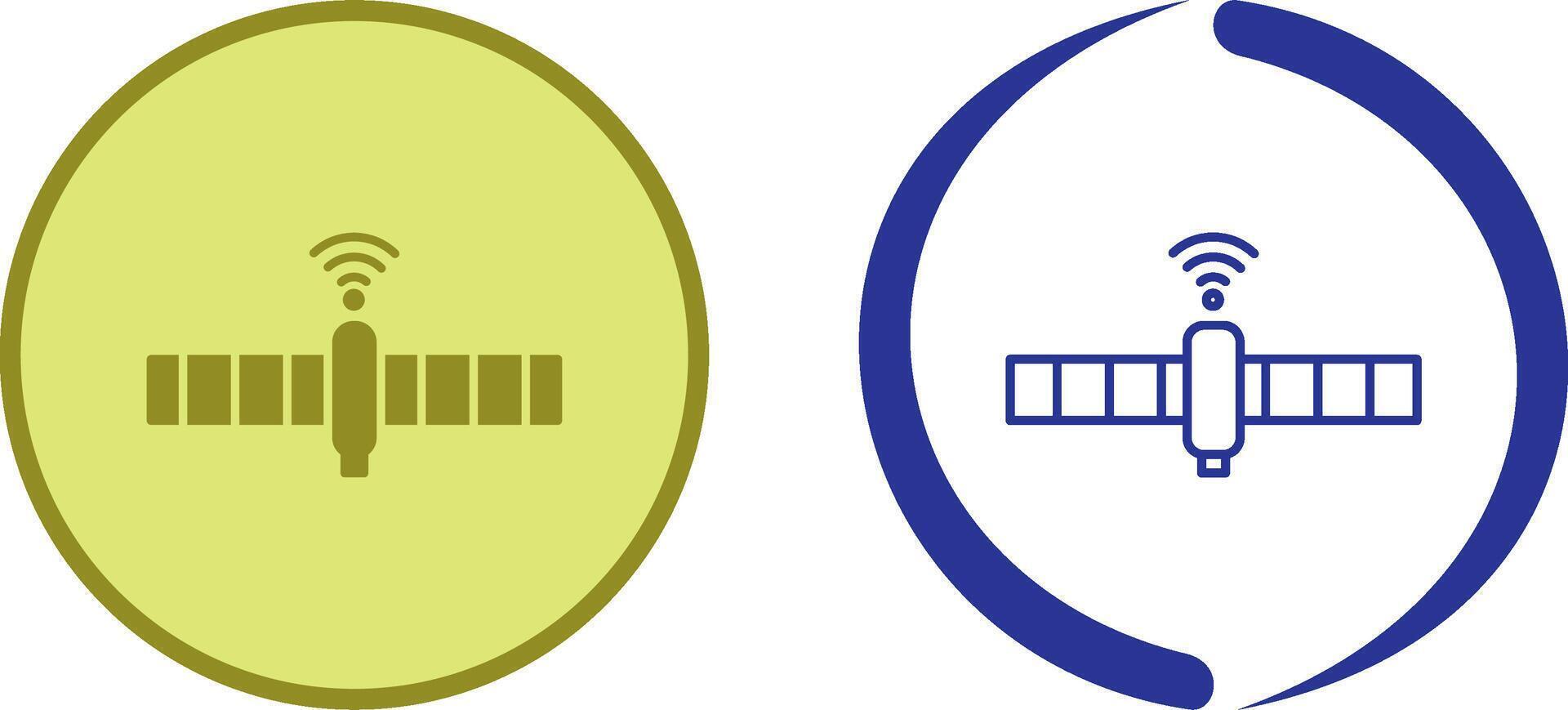 Unique Satellite Icon Design vector