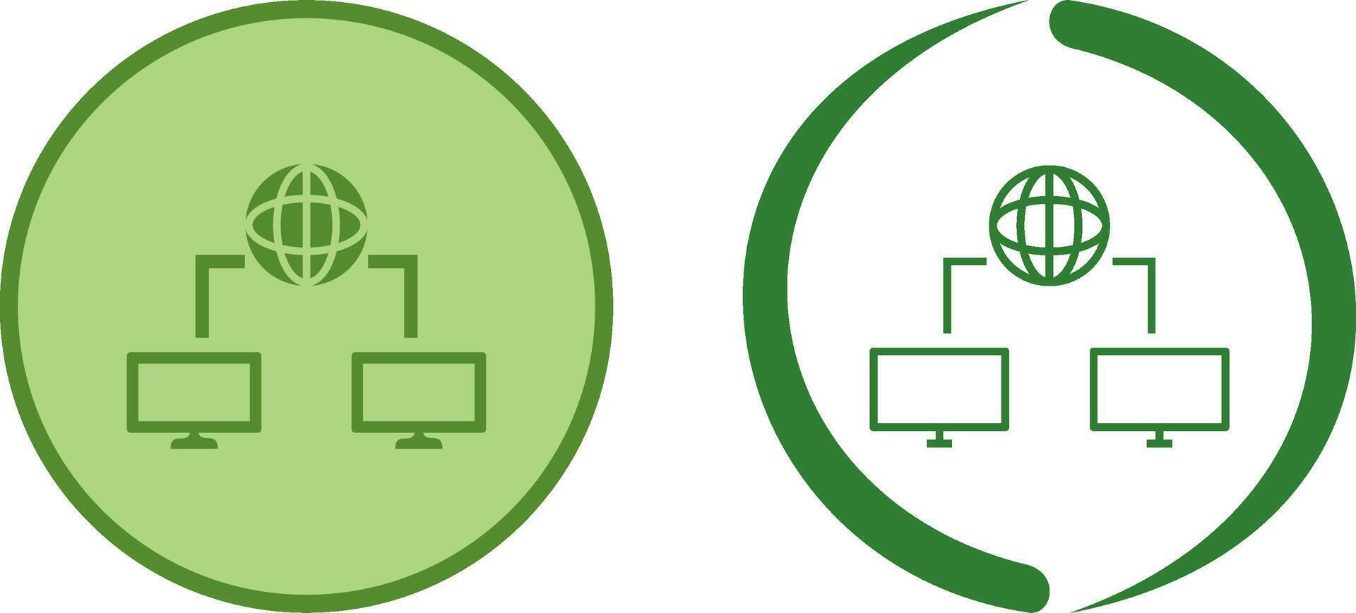 Unique Internet Connectivity Icon Design vector