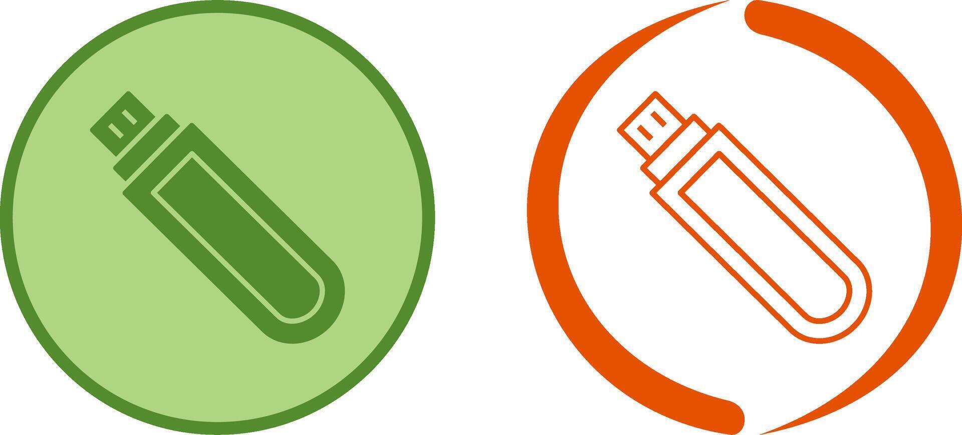 Unique USB Drive Icon Design vector