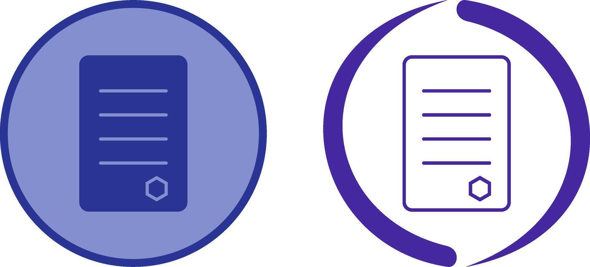 Unique Reports Icon Design vector