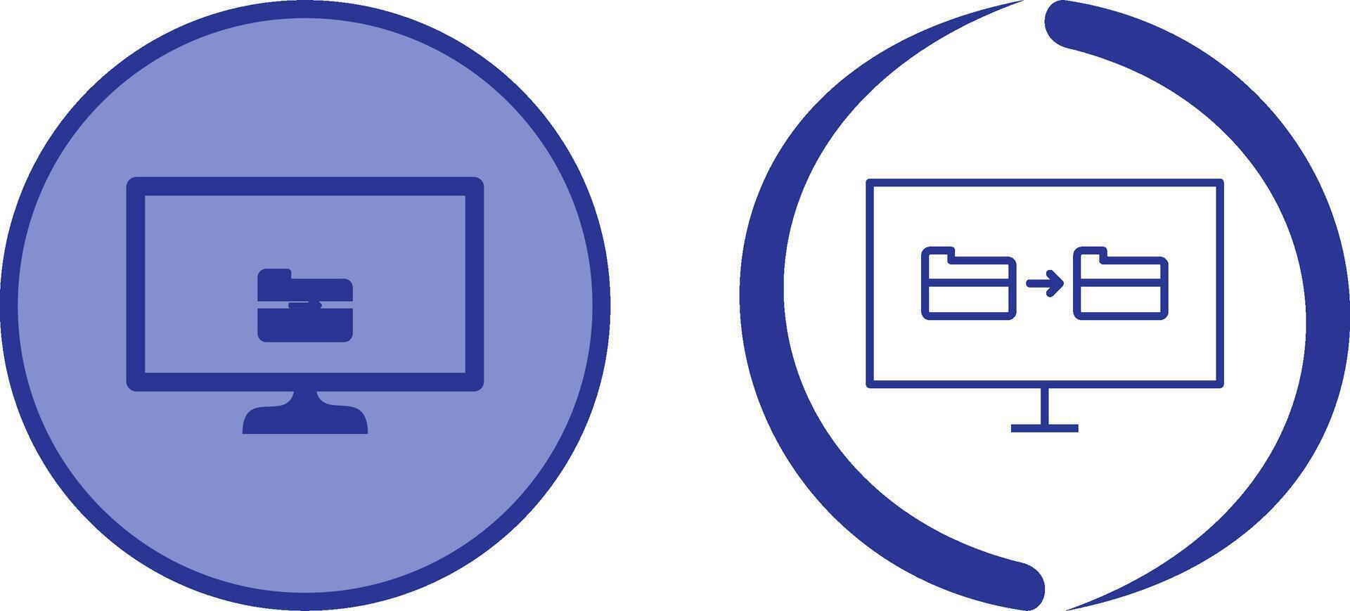 Unique File Sharing Icon Design vector
